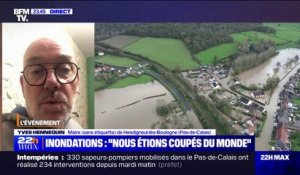 "Laisser tous les meubles sur cales et ne pas remettre en état trop vite les habitations":  Yves Hennequin, maire de Hesdigneul-lès-Boulogne (Pas-de-Calais) redoute la menace d'une nouvelle crue