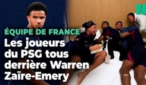 Les joueurs du PSG fêtent la convocation de Warren Zaïre-Emery en équipe de France