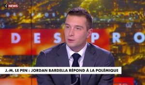 Jordan Bardella reconnaît sur CNews "une maladresse" après ses propos sur Jean-Marie Le Pen : "Les propos qu'il a tenus étaient évidemment antisémites, révisionnistes et négationnistes"