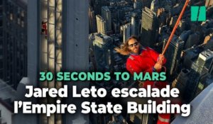 Jared Leto annonce sa prochaine tournée mondiale... en escaladant l'Empire State Building
