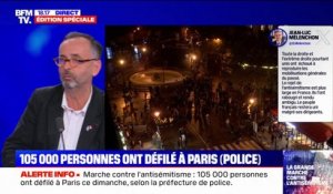 Marche contre l'antisémitisme: "Dire qu'il y a une mobilisation à la hauteur qu'on l'espère de la communauté musulmane, ce n'est pas vrai", affirme Robert Ménard