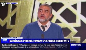 Abdelali Mamoun (imam de la Grande Mosquée de Paris): "Je m'excuse auprès des téléspectateurs et de toute la communauté juive de France s'ils ont pu comprendre de ma part que je remettais en cause l'existence d'actes antisémites en France"