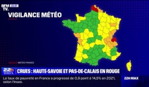 Crues: le Pas-de-Calais et la Haute-Savoie placés en vigilance rouge par Météo-France