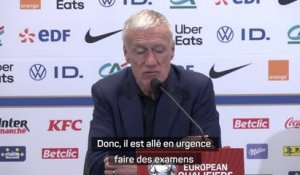 France - Zaïre-Emery marque, mais sort sur blessure