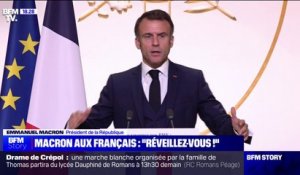 Emmanuel Macron aux Français: "Réveillez-vous, on est à 7% de taux de chômage"