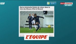 Katoto de retour dans la liste des Bleues d'Hervé Renard - Foot - Bleues