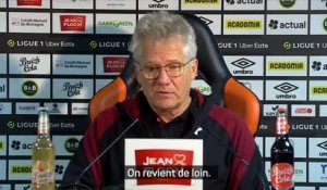 13e j. - Bölöni rappelle que son équipe "revient de loin" après le succès à Lorient