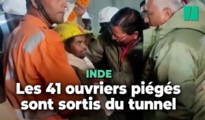 En Inde, les ouvriers piégés depuis deux semaines dans un tunnel ont été sauvés