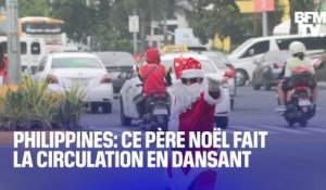 Philippines: cet agent fait la circulation en dansant, dans un déguisement de père Noël