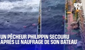 Un pêcheur philippin sauvé miraculeusement après le naufrage de son bateau