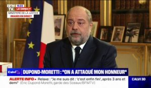 Éric Dupond-Moretti sur son procès pour prise illégale d'intérêts: "On a attaqué mon honneur"