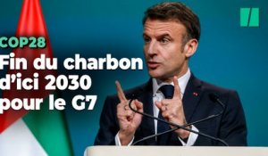 À la COP28, Emmanuel Macron appelle les pays du G7 à sortir du charbon en 2030, mais ce n’est pas si simple