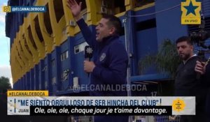 Boca Juniors - Quand Riquelme pousse la chansonnette avec les supporters