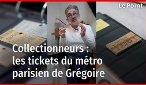 Grégoire collectionne les tickets du métro parisien