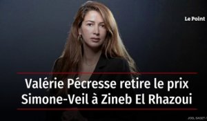 Valérie Pécresse retire le prix Simone-Veil à Zineb El Rhazoui