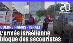 Guerre Hamas - Israël : Des secouristes palestiniens bloqués par des soldats israéliens à Jénine