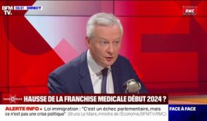 Franchise médicale: Bruno Le Maire souhaite "que cette franchise puisse passer de 50 centimes à un euro"