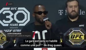 UFC 296 - Edwards : "Le gars est venu ici habillé comme une put*** de drag queen"