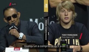 UFC 296 - Ferguson se moque de l'accent de Pimblett : "Quelqu'un a compris ce qu'il a dit ?"