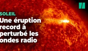 Une éruption solaire record a perturbé les transmissions radio pendant des heures sur Terre