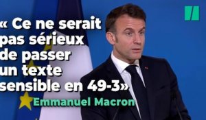 Sur l’immigration, Macron explique pourquoi il ne veut pas d’un 49-3