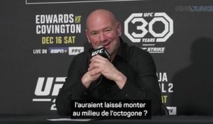 UFC 296 - Dana White : "Pensez-vous que les services secrets auraient laissé Trump monter dans l'octogone ?"