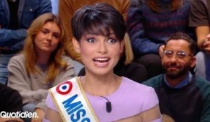 "Ça me gave !" : face à Yann Barthès sur "Quotidien", la nouvelle Miss France Ève Gilles explose