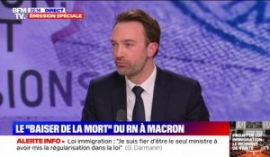 Projet de loi immigration: "Nous serons majoritaires sans les voix du Rassemblement national", assure Loïc Signor (porte-parole de Renaissance)