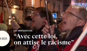 Loi sur l'immigration : à Rennes, les manifestants crient leur colère