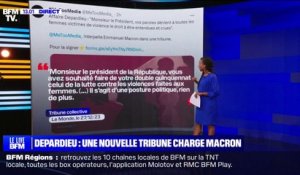 Une tribune de MeTooMedia charge "le soutien d'Emmanuel Macron à Gérard Depardieu"