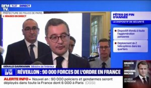 Réveillon du Nouvel an: Gérald Darmanin évoque un "contexte de menace terroriste très élevée" en France
