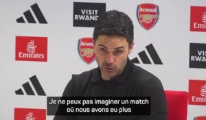 19e j. - Arteta : "Nous devrons faire 50 tirs pour espérer marquer"