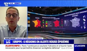 "On a une véritable hausse du nombre de cas de grippe", constate Marc Noizet, président de Samu-Urgences de France
