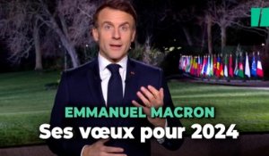 Pour ses vœux 2024, Emmanuel Macron brandit « l’action » pour masquer ses difficultés