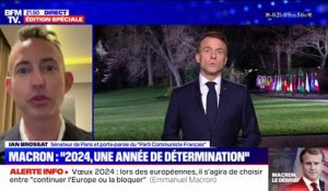 Vœux du président: "J'ai surtout le sentiment d'un décalage monstrueux entre ce que décrit le président de la République et la réalité de ce que vivent les Français", affirme Ian Brossat