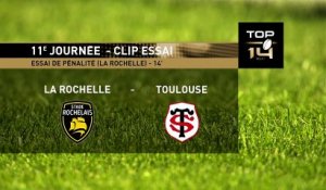TOP 14 - Essai de pénalité (SR) - Stade Rochelais - Stade Toulousain