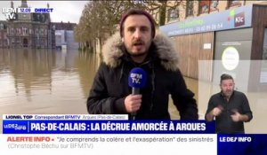 Inondations dans le Pas-de-Calais: la décrue amorcée à Arques