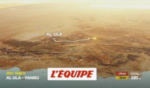 Le parcours de la onzième étape - Rallye raid - Dakar