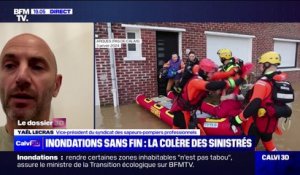 Crues dans le Pas-de-Calais: "On vit un élan de solidarité", affirme Yaël Lecras (vice-président du syndicat des sapeurs-pompiers professionnels)