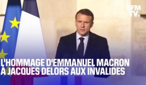 Hommage national à Jacques Delors: l'intégralité du discours d'Emmanuel Macron aux Invalides