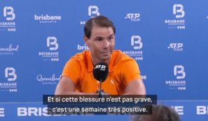 Brisbane - Nadal blessé ? : “Je ne suis sûr de rien à 100 % pour l'instant”