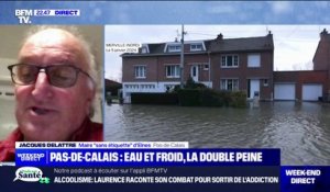 "Le froid ne va pas arranger les choses": Jacques Delattre, maire de la commune d'Elnes (Pas-de-Calais), touchée par les inondations, réagit à l'épisode de froid prévu la semaine prochaine