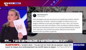 Tweet jugé antisémite de David Guiraud: "Il n'est pas possible d'avoir un débat politique et public emprisonné par les hashtags de l'extrême droite" assure Mathilde Panot
