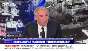Remaniement: Julien Denormandie "est quelqu'un de très estimable et en phase avec ses idées", affirme François Bayrou