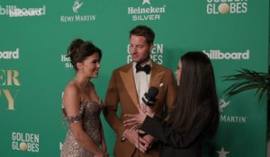 Justin Hartley & Sofia Pernas Talk Lily Gladstone's Win at the Golden Globes, New Year's Resolutions & More  | 2024 Golden Globes After Party