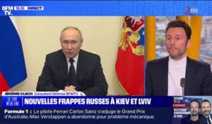 Les frappes russes en Ukraine sont "une tentative de Vladimir Poutine de cacher son échec face à l'attentat" de Moscou, estime Guillaume Ancel (ancien officier français)