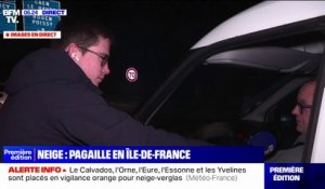 "Je prends mon mal en patience et j'attends": les automobilistes coincés sur l'A13 à cause de la neige