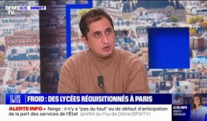 Lycée réquisitionné contre le froid: "120 personnes sont hébergées dans cet établissement" de Paris affirme Samir Baroualia (association France Horizon)