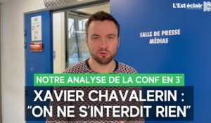 Notre analyse en 3' de la conf' de presse de Xavier Chavalerin et David Guion avant Estac - Ajaccio