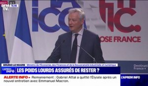 Bruno Le Maire: "Nous avons transformé radicalement l'économie française et nous allons continuer"
